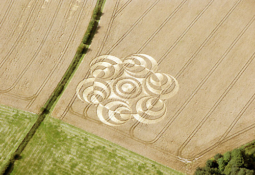 Westwoods (3), Wiltshire crop circle, aerial photo 22
