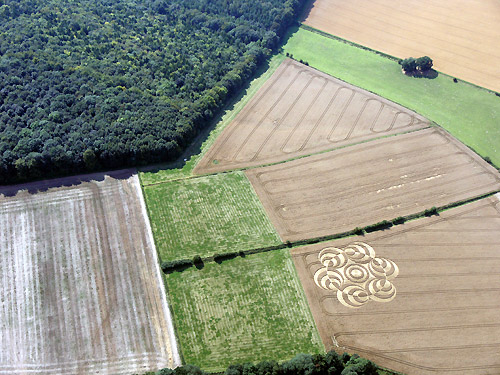 Westwoods (3), Wiltshire crop circle, aerial photo 20