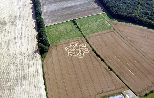 Westwoods (3), Wiltshire crop circle, aerial photo 21
