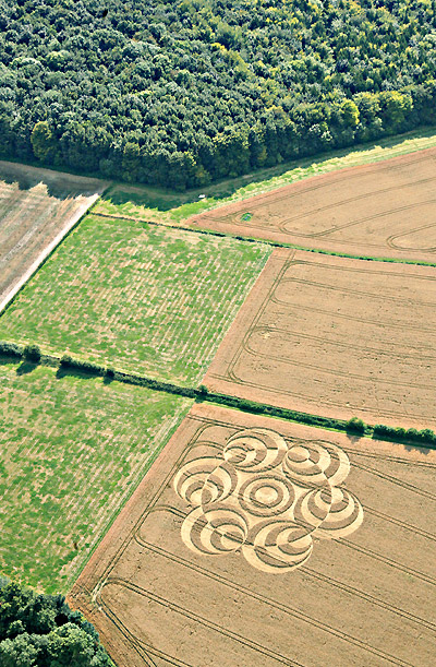 Westwoods (3), Wiltshire crop circle, aerial photo 4