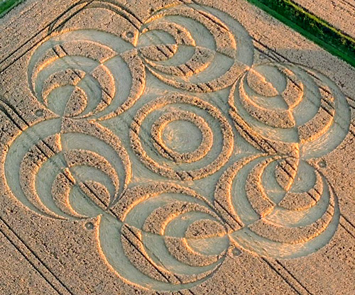 Westwoods (3), Wiltshire crop circle, aerial photo 7