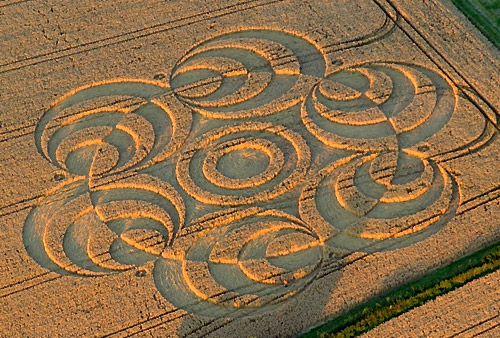 Westwoods (3), Wiltshire crop circle, aerial photo 19