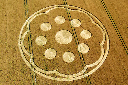 Wilton Water Grid, Wiltshire crop circle, aerial photo 4