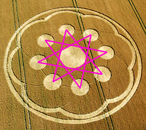 Wilton Water Grid, Wiltshire crop circle, aerial photo 15