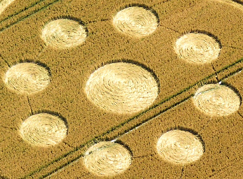 Wilton Water Grid, Wiltshire crop circle, aerial photo 3