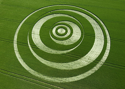 Winterbourne Monkton, Wiltshire crop circle, aerial photo 2