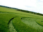 Winterbourne Monkton, Wiltshire crop circle, aerial photo 8