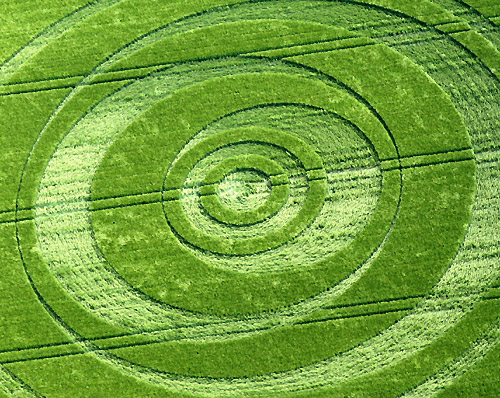 Winterbourne Monkton, Wiltshire crop circle, aerial photo 3