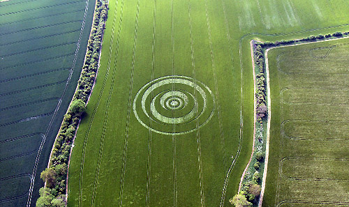 Winterbourne Monkton, Wiltshire crop circle, aerial photo 13