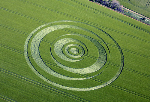 Winterbourne Monkton, Wiltshire crop circle, aerial photo 11