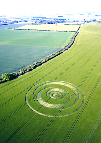 Winterbourne Monkton, Wiltshire crop circle, aerial photo 4