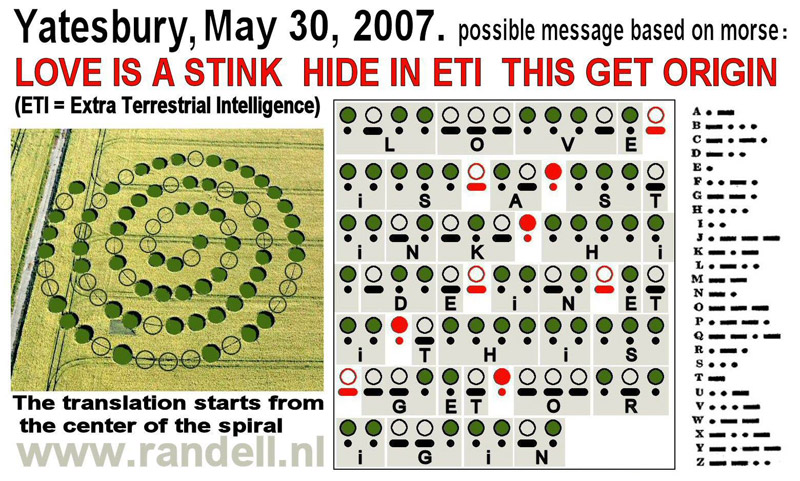 Yatesbury Field (1), Wiltshire crop circle, aerial photo 34