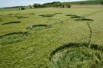 Yatesbury Field (1), Wiltshire crop circle, aerial photo 17