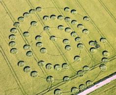 Yatesbury Field (1), Wiltshire crop circle, aerial photo 29