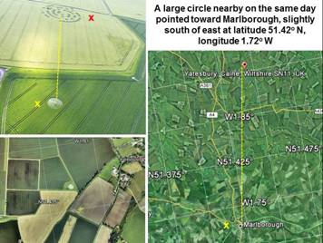 Yatesbury Field (1), Wiltshire crop circle, aerial photo 31