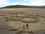 Below Milk Hill, Wiltshire crop circle, aerial photo 10