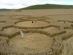 Below Milk Hill, Wiltshire crop circle, aerial photo 9