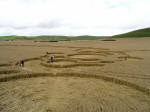 Below Milk Hill, Wiltshire crop circle, aerial photo 8