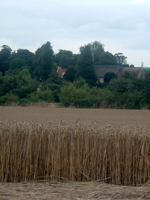 Barsham, Suffolk crop circle, aerial photo 6