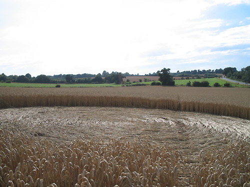 Barsham, Suffolk crop circle, aerial photo 12
