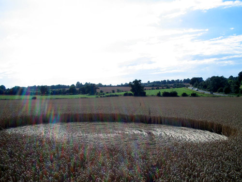 Barsham, Suffolk crop circle, aerial photo 14