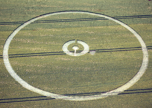 Burderop, Wiltshire crop circle, aerial photo 2