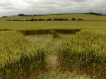 Charlbury Hill, Oxfordshire crop circle, aerial photo 19
