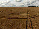 Etchilhampton Hill, Wiltshire crop circle, aerial photo 33