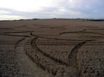 Etchilhampton Hill, Wiltshire crop circle, aerial photo 13