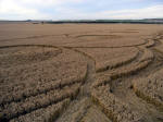 Etchilhampton Hill, Wiltshire crop circle, aerial photo 10