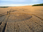 Etchilhampton Hill, Wiltshire crop circle, aerial photo 12