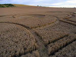 Etchilhampton Hill, Wiltshire crop circle, aerial photo 15