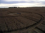 Etchilhampton Hill, Wiltshire crop circle, aerial photo 14