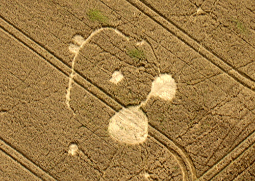 Etchilhamptonl, Wiltshire crop circle, aerial photo 2
