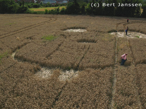 Etchilhamptonl, Wiltshire crop circle, aerial photo 4