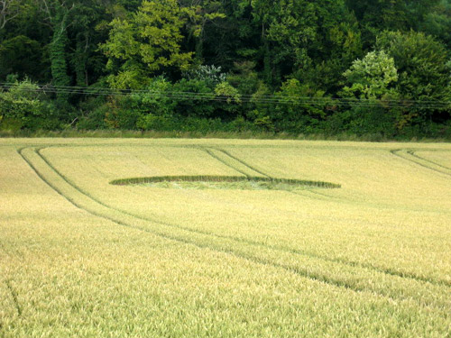 Callow Hill, Buckinghamshire crop circle, aerial photo 2