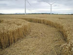 Watchfield Wind Farm, Oxfordshire crop circle, aerial photo 51