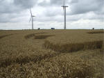 Watchfield Wind Farm, Oxfordshire crop circle, aerial photo 29