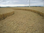 Watchfield Wind Farm, Oxfordshire crop circle, aerial photo 24