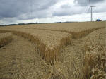 Watchfield Wind Farm, Oxfordshire crop circle, aerial photo 46