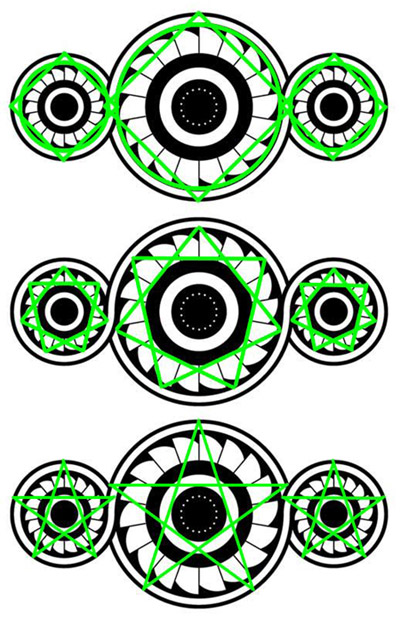 Watchfield Wind Farm, Oxfordshire crop circle, diagram 22