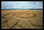 Watchfield Wind Farm, Oxfordshire crop circle, aerial photo 18