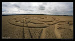 Watchfield Wind Farm, Oxfordshire crop circle, aerial photo 19