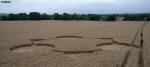 West End Road, Wiltshire crop circle, aerial photo 12