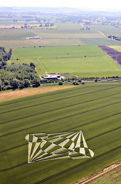 All Cannings, Wiltshire crop circle, aerial photo 20