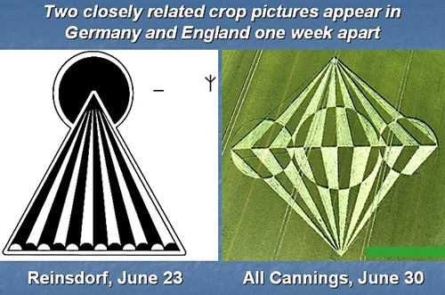All Cannings, Wiltshire crop circle, aerial photo 39