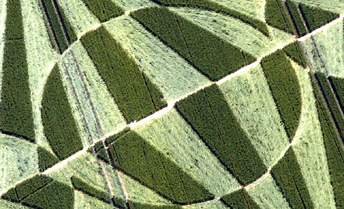 All Cannings, Wiltshire crop circle, aerial photo 2