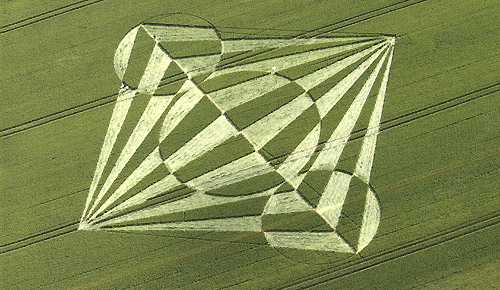All Cannings, Wiltshire crop circle, aerial photo 4