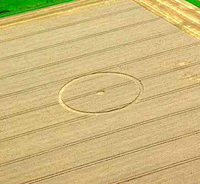 Allington, Wiltshire crop circle, aerial photo 2