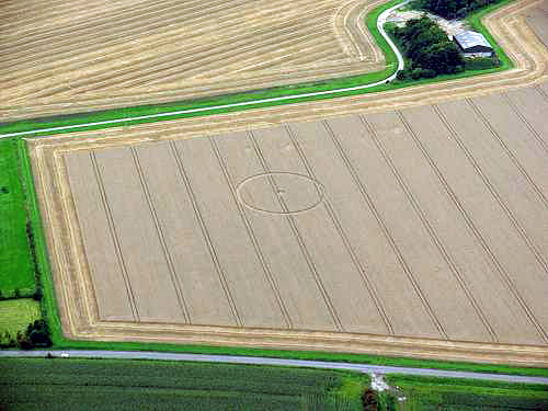 Allington, Wiltshire crop circle, aerial photo 3